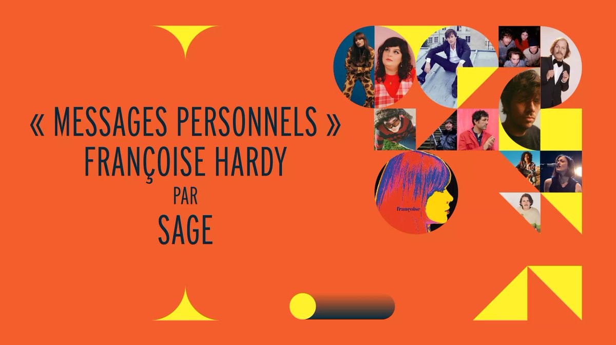 'Message Personnel' à Françoise Hardy pour l'@HyperWeekendF de @radiofrance ➡ Sage présente cette création originale hommage à l'une de nos icônes française au micro d'@EmilieRadioFr dans #DécibelsFB ! 🎧: francebleu.fr/emissions/deci…