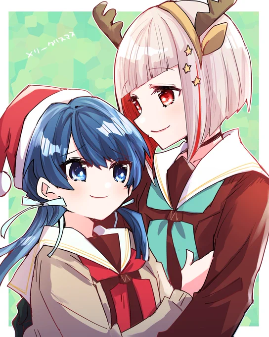 綴理先輩と村野の(遅すぎ)メリークリスマス万歳!!!!!!! #蓮ノ空美術部