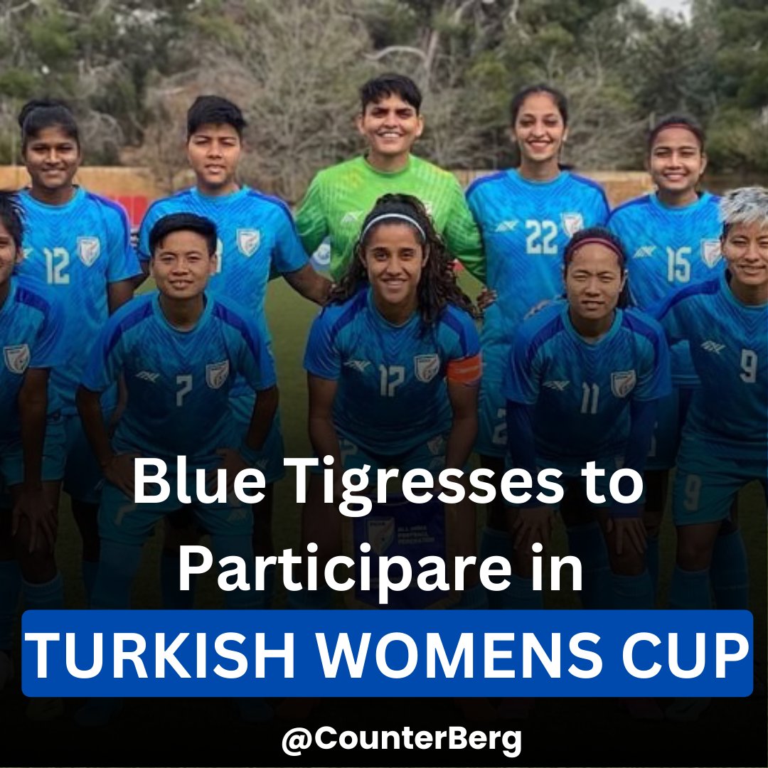 The Blue Tigresses are expected to participate in the 2024 Turkish Women's Cup, scheduled for February 19 to 28 in Turkey during the FIFA women's international match window.
#BlueTigresses
#IndianFootball