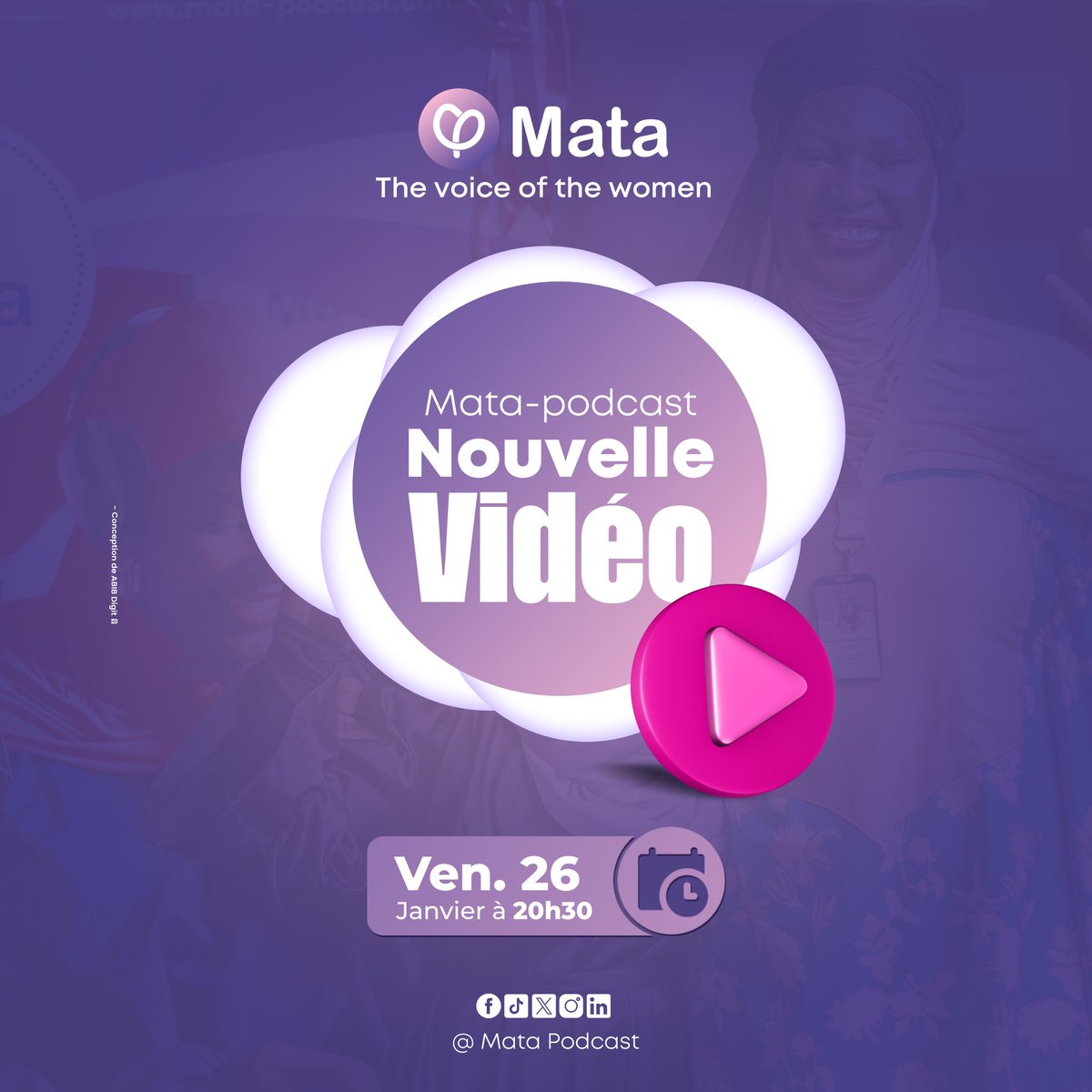 Hâte de vous faire découvrir notre prochaine vidéo, demain à partir de 20h30 Insha Allah. 😇

Mata Podcast, la voix des femmes !