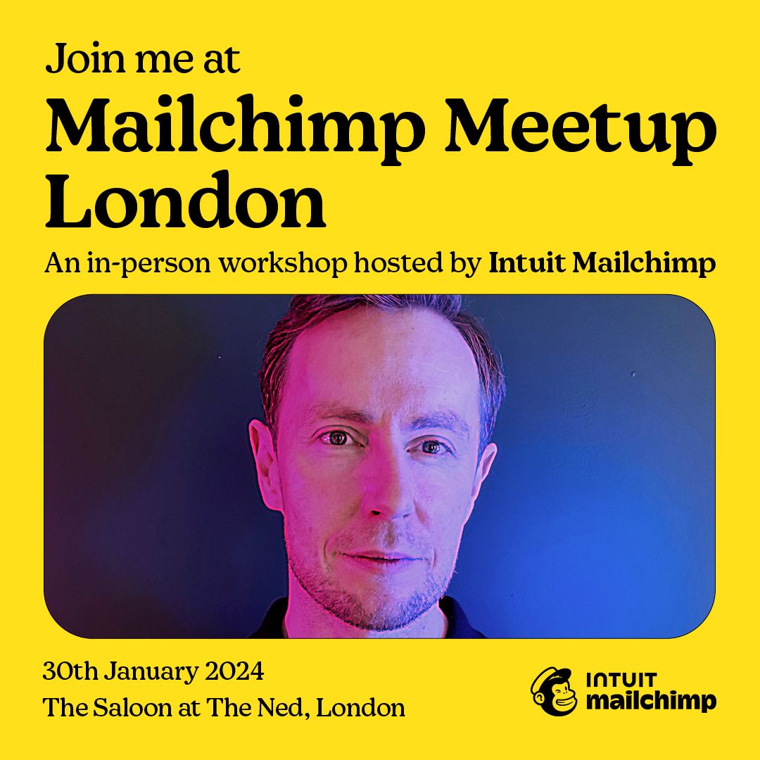 The Future Communicator (@thefuturecomms) on Twitter photo Final calls for London Based Marketing Agencies 🚨
We'll be speaking about leveraging AI in Marketing & E-Commerce at <a href="/Mailchimp/">Intuit Mailchimp</a> Meetup.
It's an opportunity for marketers to engage in practical workshops + networking.👇
intuit.swoogo.com/Partner_London…
#ai #Marketing #ecommercemarketing Final calls for London Based Marketing Agencies 🚨
We'll be speaking about leveraging AI in Marketing & E-Commerce at <a href="/Mailchimp/">Intuit Mailchimp</a> Meetup.
It's an opportunity for marketers to engage in practical workshops + networking.👇
intuit.swoogo.com/Partner_London…
#ai #Marketing #ecommercemarketing