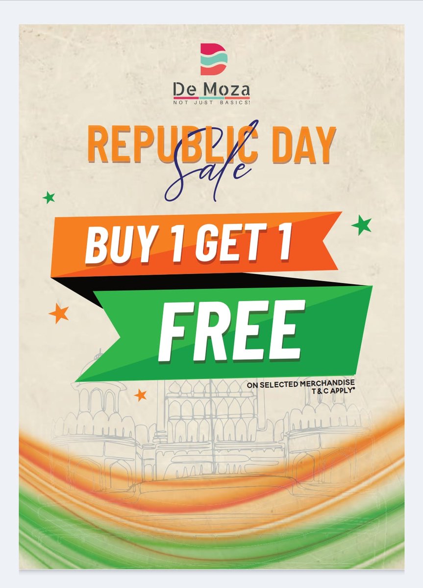 WaveMalls's tweet photo. Hurry! It's the final countdown to our Republic day sale! Go check out the Unbeatable deals before they vanish. Head to @Demozastores at #WaveMall #Lucknow.

#LastChance  #ShopNow #demozastores #notjustbasics https://t.co/XkACErjYbr