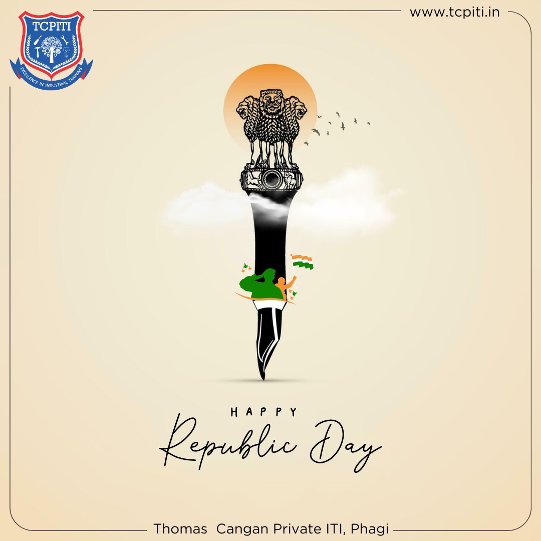 TCPITI celebrates Republic Day with pride and joy! 🇮🇳 Let's instill the values of knowledge and unity in the hearts of learners. #TCPITI #RepublicDay #26January #NationCelebration #UnityInDiversity