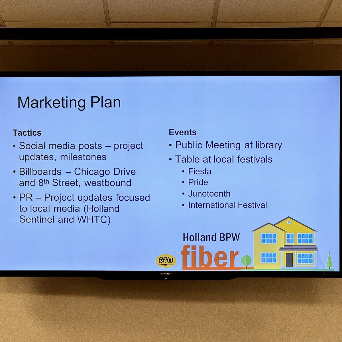 Holland City Fiber is under construction! Proposed pricing: 2GB only $45/month! #ThisIsHolland #WorkingTogether #BuildingCommunity #OurFutureIsBright #AndWeGetToLiveHere @CityofHolland @bpwbroadband