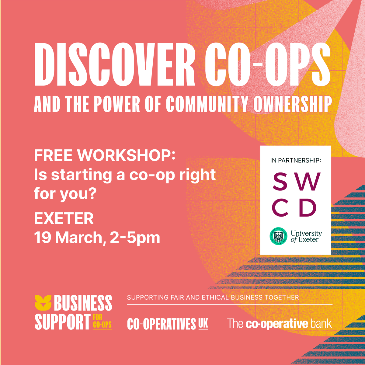 SWcoopservices's tweet image. Our introduction to Co-operatives event is listed with @GrowthHubHOTSW 

If you live in the South West of England and are interested in Social Enterprises and Community Led Businesses, come along to find out more about Co-ops!

heartofswgrowthhub.co.uk/events/is-a-co…
