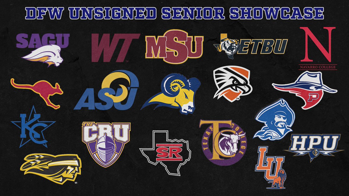 210 kids pre-registered and 18 schools confirmed for next week's DFW Unsigned Senior Showcase! Sign up! @therealraygates