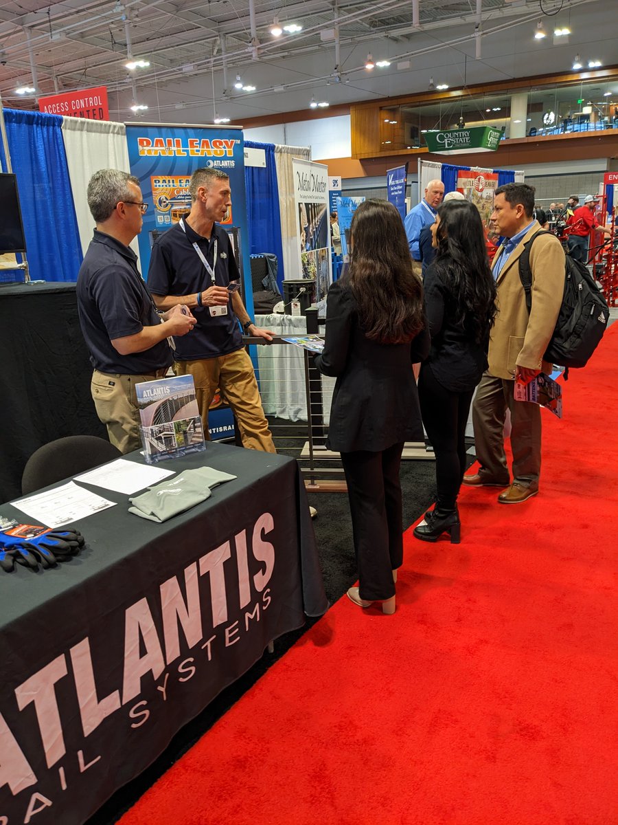 AtlantisRail's tweet image. Check out our booth #827 and find everything you need for your next cable railing project! Do not forget to take a catalog and see the various styles and designs of cable railing systems we offer.
#railing #cablerailing #FENCETECH #METALfab #AFA #NOMMA