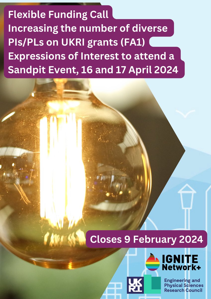 📢2 week left to apply to attend a sandpit with @CentreDice for £60K funded proof of concept energy projects. Do you want to find out more? Live Q&A chat on Wednesday 31 January 2024, 13:00 – 15:00 More info at: ignitenetplus.ac.uk/latest/funding… #EnergyResearch #NetZero #Funding #Sandpit