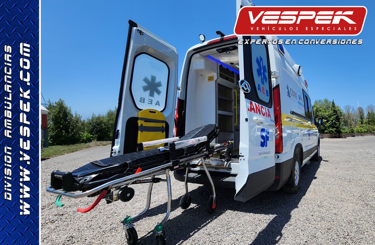Vespek_'s tweet photo. Equipo #Vespek 🏆Entregando Nueva #Ambulancia 🚑@maxus Deliver 9 L3H3 Euro 6 @andesmotorcl Proyecto @GORE_OHiggins  para @MuniSanFernando  y su comunidad 🤝. Amplio módulo sanitario y espacio interior, gracias a su configuración de seguridad V10-G 🇨🇱

@spencer_ems @WhelenEng 🚨 https://t.co/E6NJDaPQxW