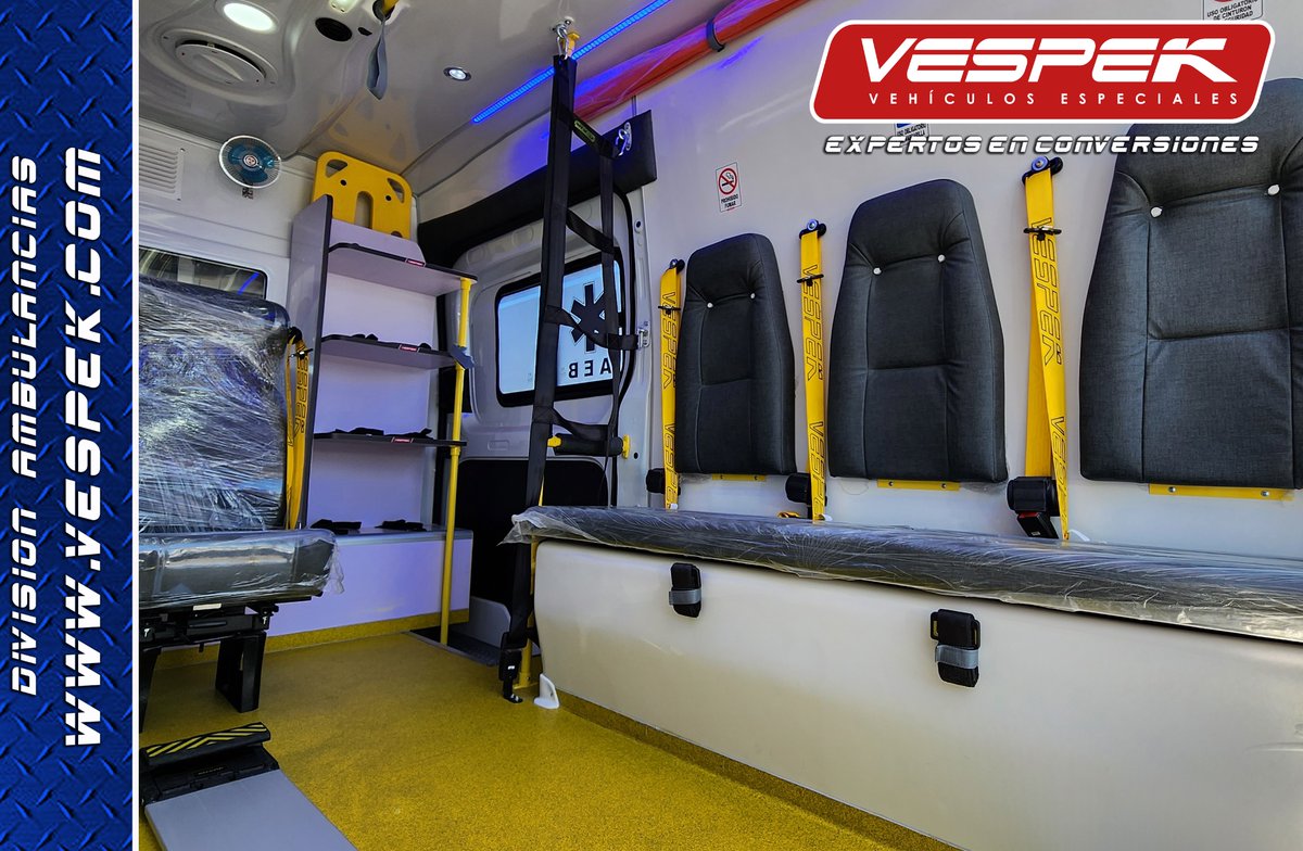 Vespek_'s tweet photo. Equipo #Vespek 🏆Entregando Nueva #Ambulancia 🚑@maxus Deliver 9 L3H3 Euro 6 @andesmotorcl Proyecto @GORE_OHiggins  para @MuniSanFernando  y su comunidad 🤝. Amplio módulo sanitario y espacio interior, gracias a su configuración de seguridad V10-G 🇨🇱

@spencer_ems @WhelenEng 🚨 https://t.co/E6NJDaPQxW