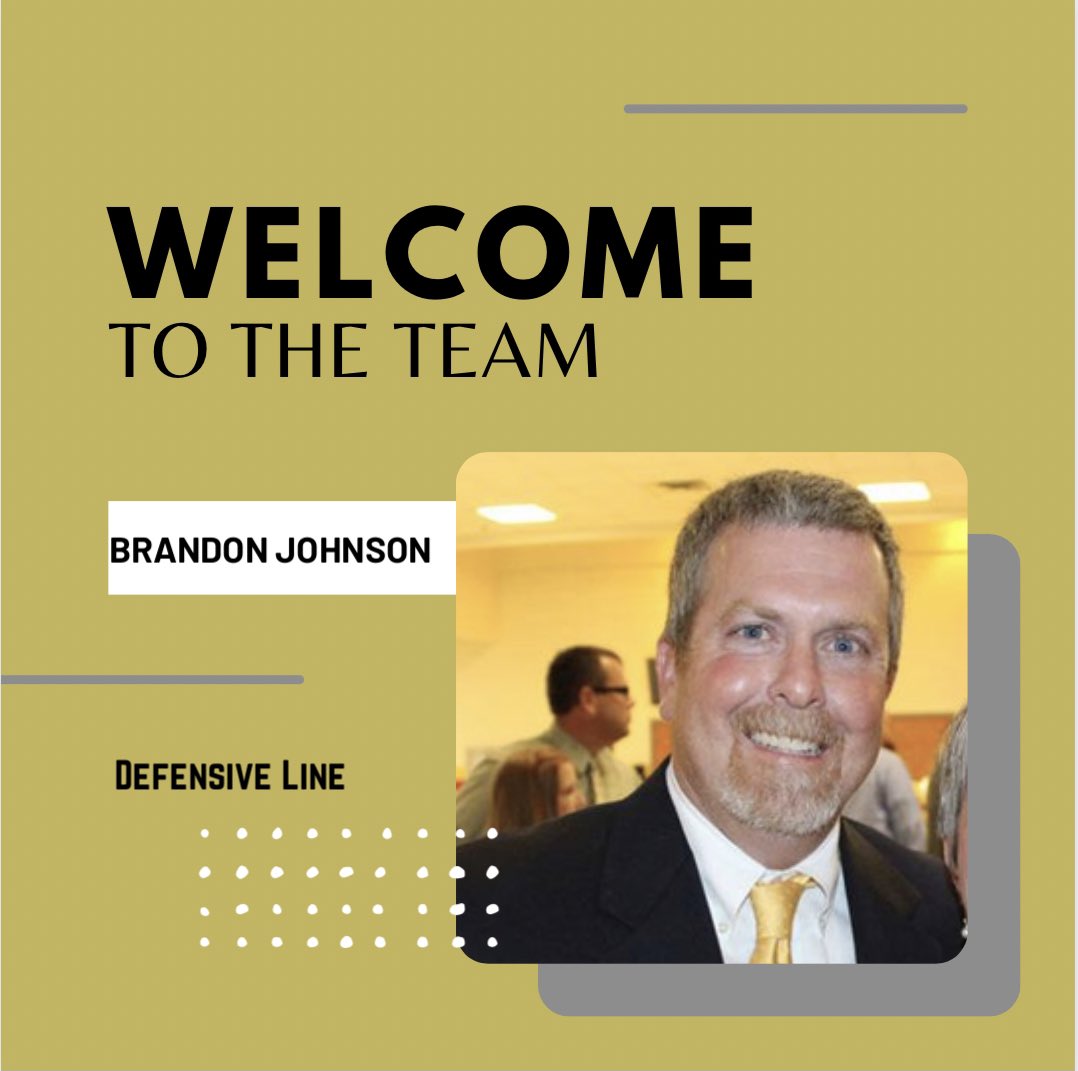 We would like to welcome Brandon Johnson to our staff. He will be our defensive line coach. #WAC