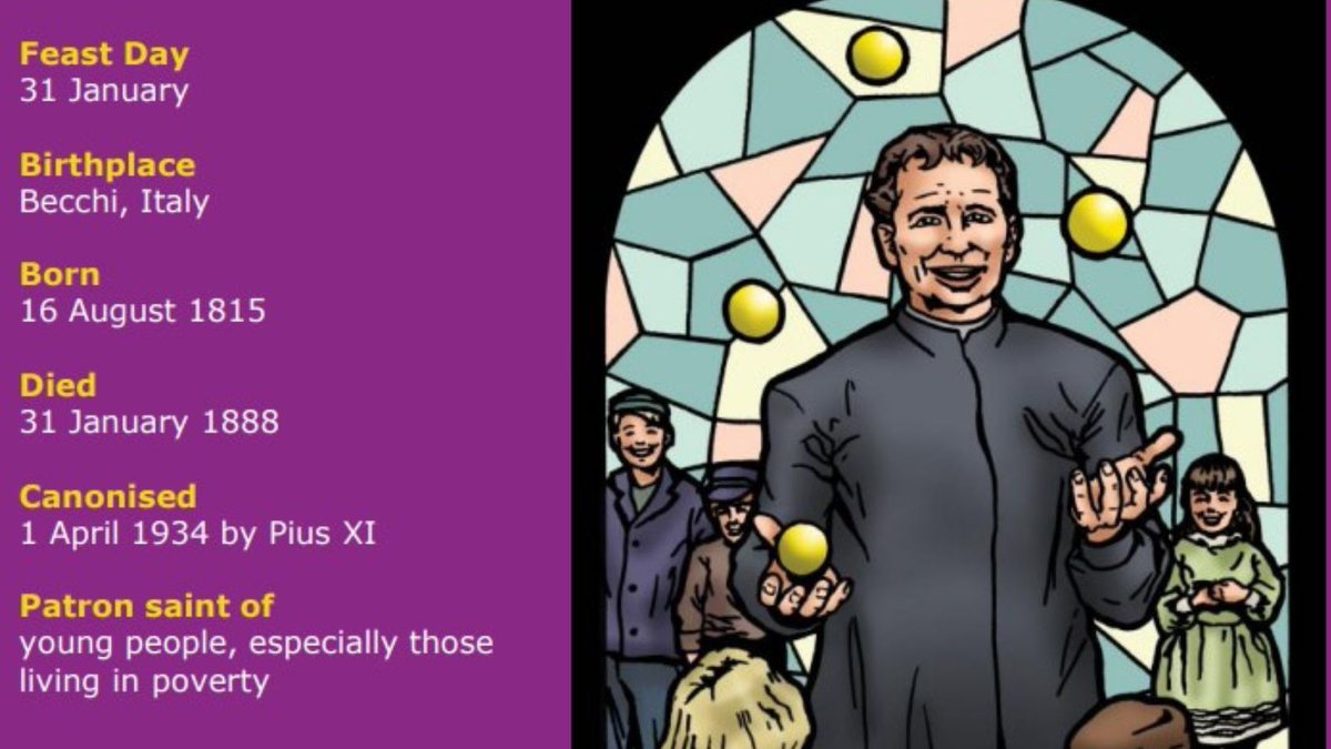CAFODprayer's tweet photo. Today, on the Feast of #DomBosco, patron saint of young people, we pray for youth across the world and those who care for them. #StJohnBosco #PrayForUs

Find out more with @CAFODSchools prayer card: 
https://t.co/uKDitnRwJN https://t.co/ZD7tOrWR1M