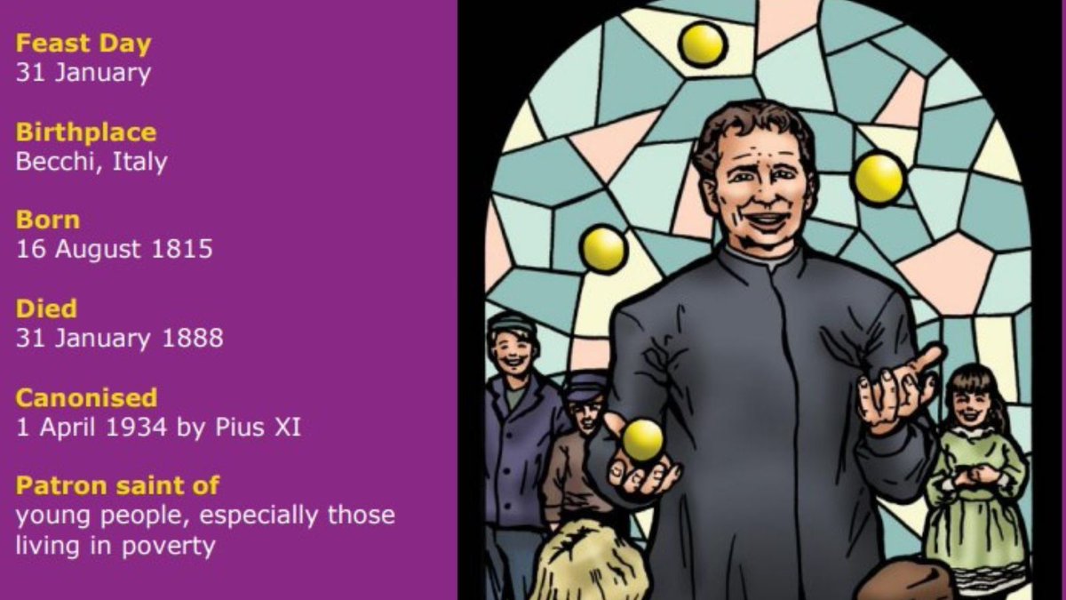 Today, on the Feast of #DomBosco, patron saint of young people, we pray for youth across the world and those who care for them. #StJohnBosco #PrayForUs Find out more with @CAFODSchools prayer card: cafod.org.uk/education/seco…