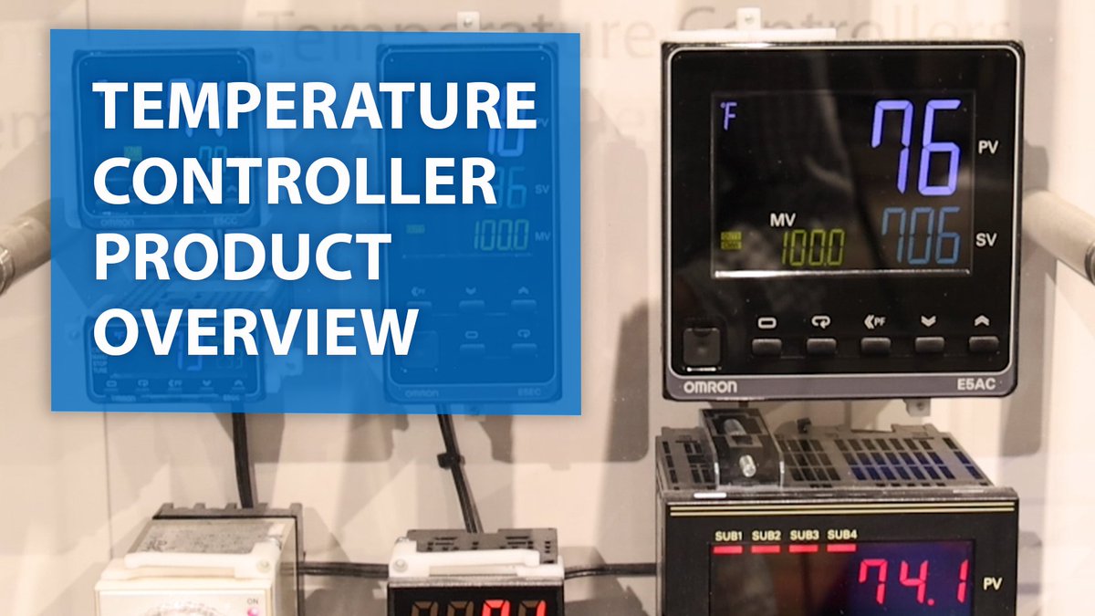 OmronAutomation's tweet image. Discover everything you need to know about #OMRON's portfolio of Temperature Controllers in this video! From in-panel and on-panel to advanced and modular, find out the key features and benefits of each. Watch now 📽️ bit.ly/3Su7Y5O #TemperatureControllers #ControlPanel