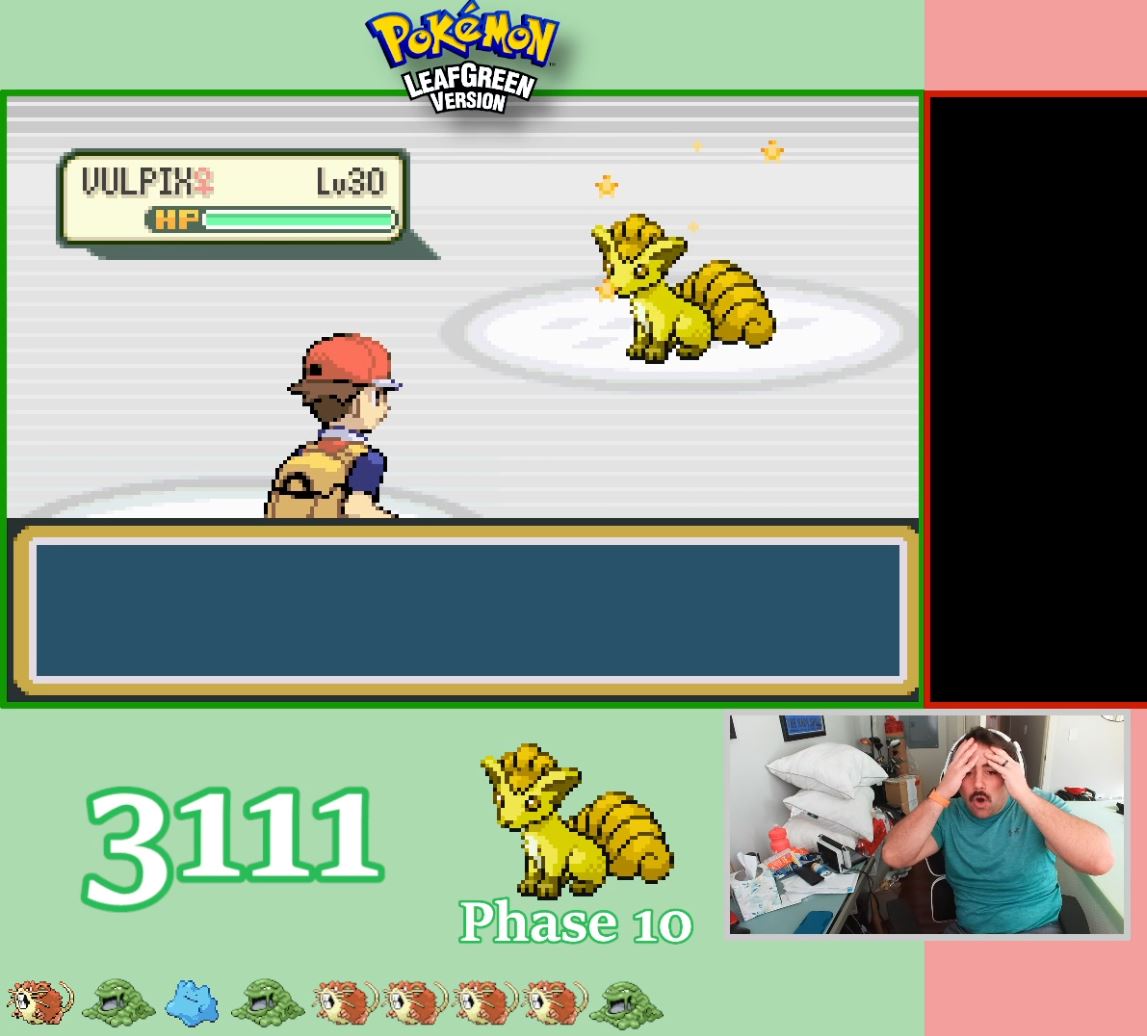 The hunt is finally over! 6 months, 10 phases and 65,000+ encounters on a single cartridge later: SHINY VULPIX! Leaf Green Dream Team Member #4 obtained! Made a way too long video about it: youtu.be/u2e7BKQNeuo