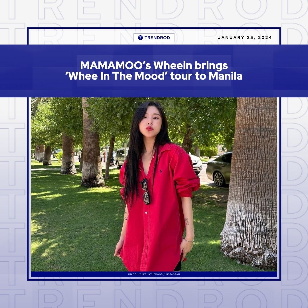 TrendrodPH's tweet photo. MAMAMOO's Wheein is set to hold her first concert as a soloist in Manila this April.

READ: https://t.co/APxZQ1nU9H

#WheeIn • #WheeInMNL • #WheeIn_1ST_WORLD_TOUR • #MAMAMOO • #마마무 https://t.co/k8d4VGG8eu