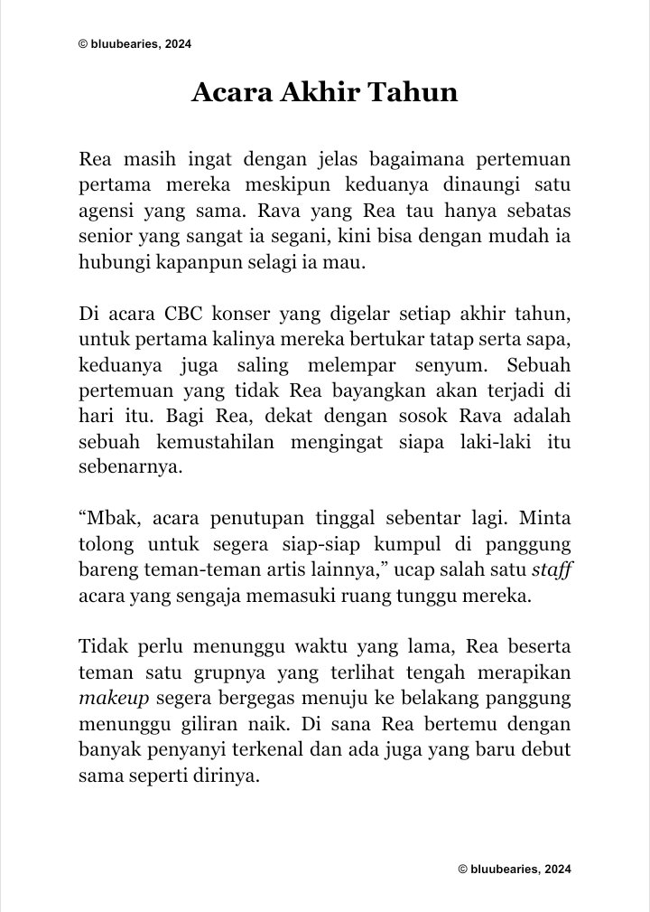 bluubearies's tweet photo. rea kira ia yang jatuh hati lebih dulu
renrina ; rava rea 🌍
submission for #EVERY2WEEK #FIRSTMEETWEEKS by @bxgfess
© bluubearies, 2024 https://t.co/V8wVJ7Ev1W