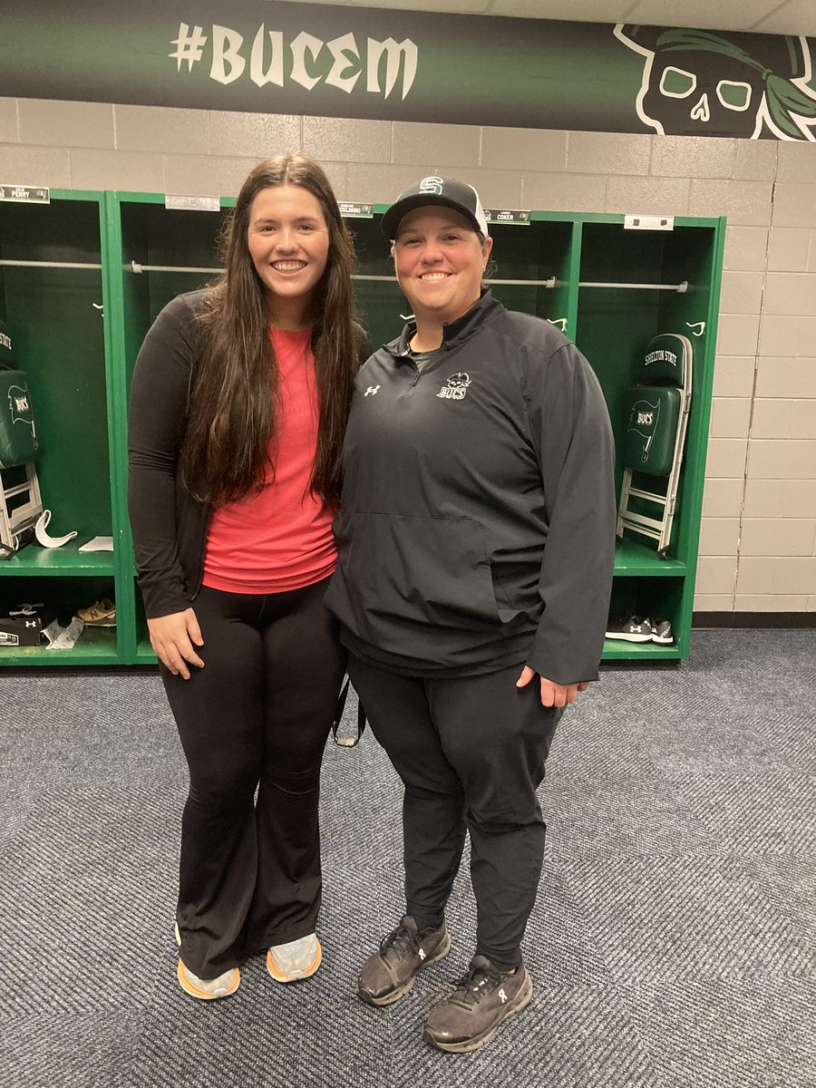 Thank you to Coach Griffin and Coach Leona for a great visit today! Loved getting to know more about the program! <a href="/kgriff08/">Kaitlin Griffin</a> <a href="/SSCC_Softball/">Shelton State Softball</a> #BucEm