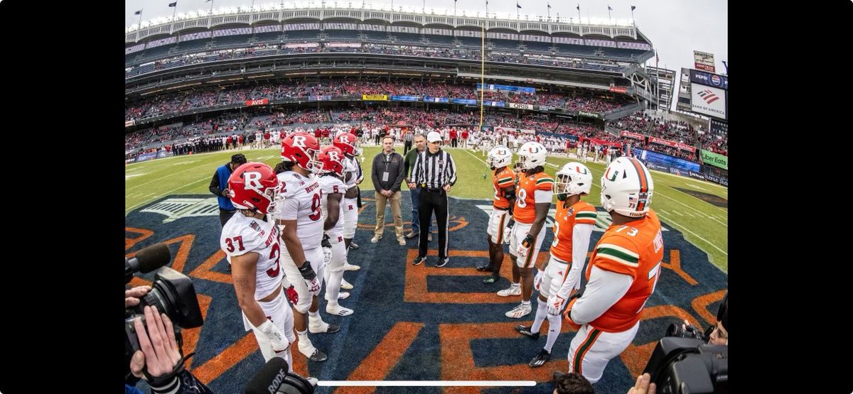 Congrats to @joe_lusardi on a great year as a captain with a bowl win against Maimi in the Pinstripe Bowl @RFootball @PinstripeBowl