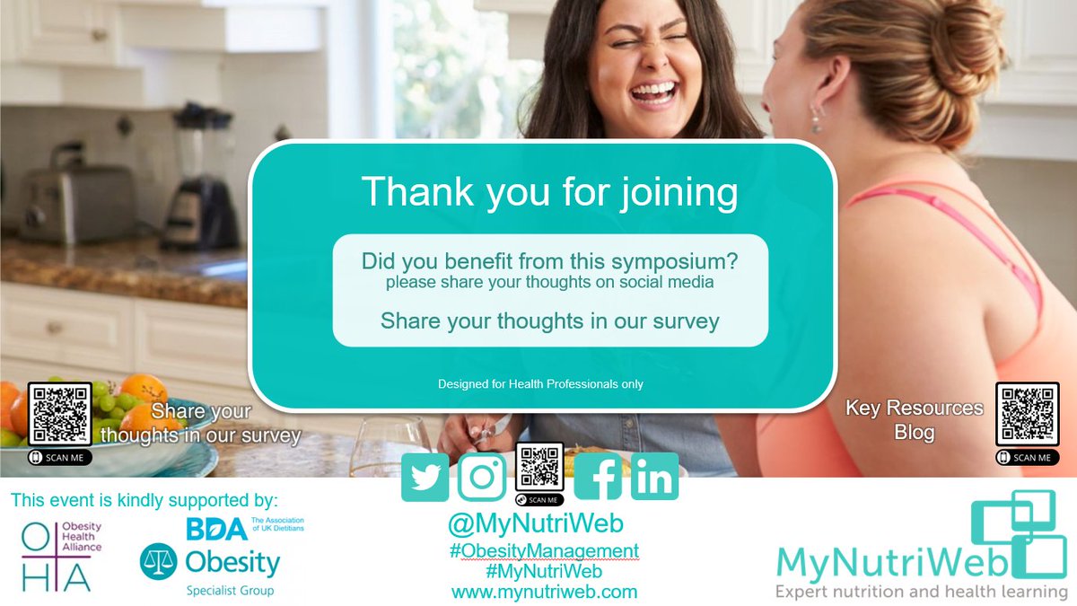 💫 ❇️ 🤩 A BRILLIANT day - Thank you ALL for attending & to our top experts today! We hope you enjoyed it!💕💕 @BDA_Obesity @OHA_updates @macaninch @profpaulgately @FoodWhispererRD @huffstuff @BrownAdey @SusannahHoward #MyNutriWeb #ObesityManagement #CPD #Dietetics