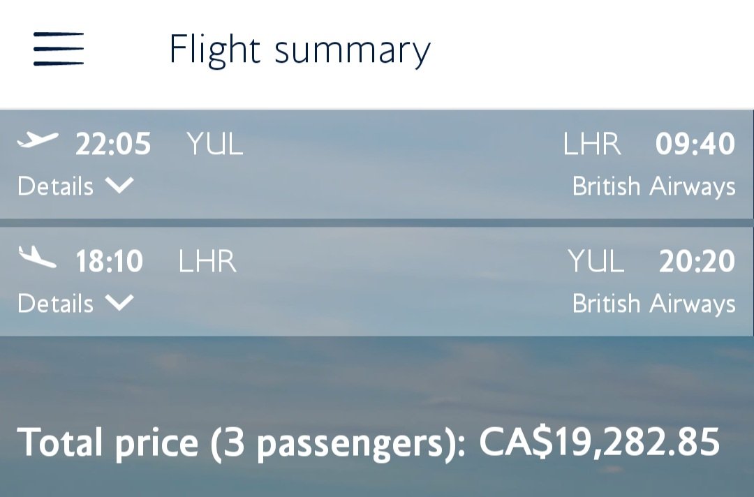 Jubble5's tweet photo. @British_Airways it is cheaper to charter a private jet, than for the 3 of us to fly to the UK with you. https://t.co/cCBGxeYKzi