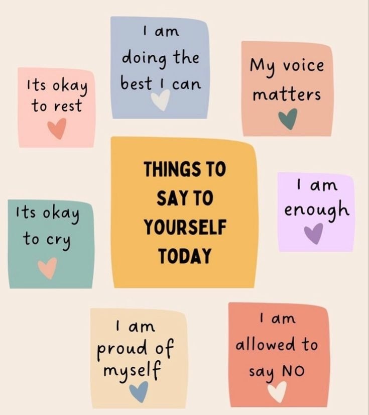 Things to say to yourself today