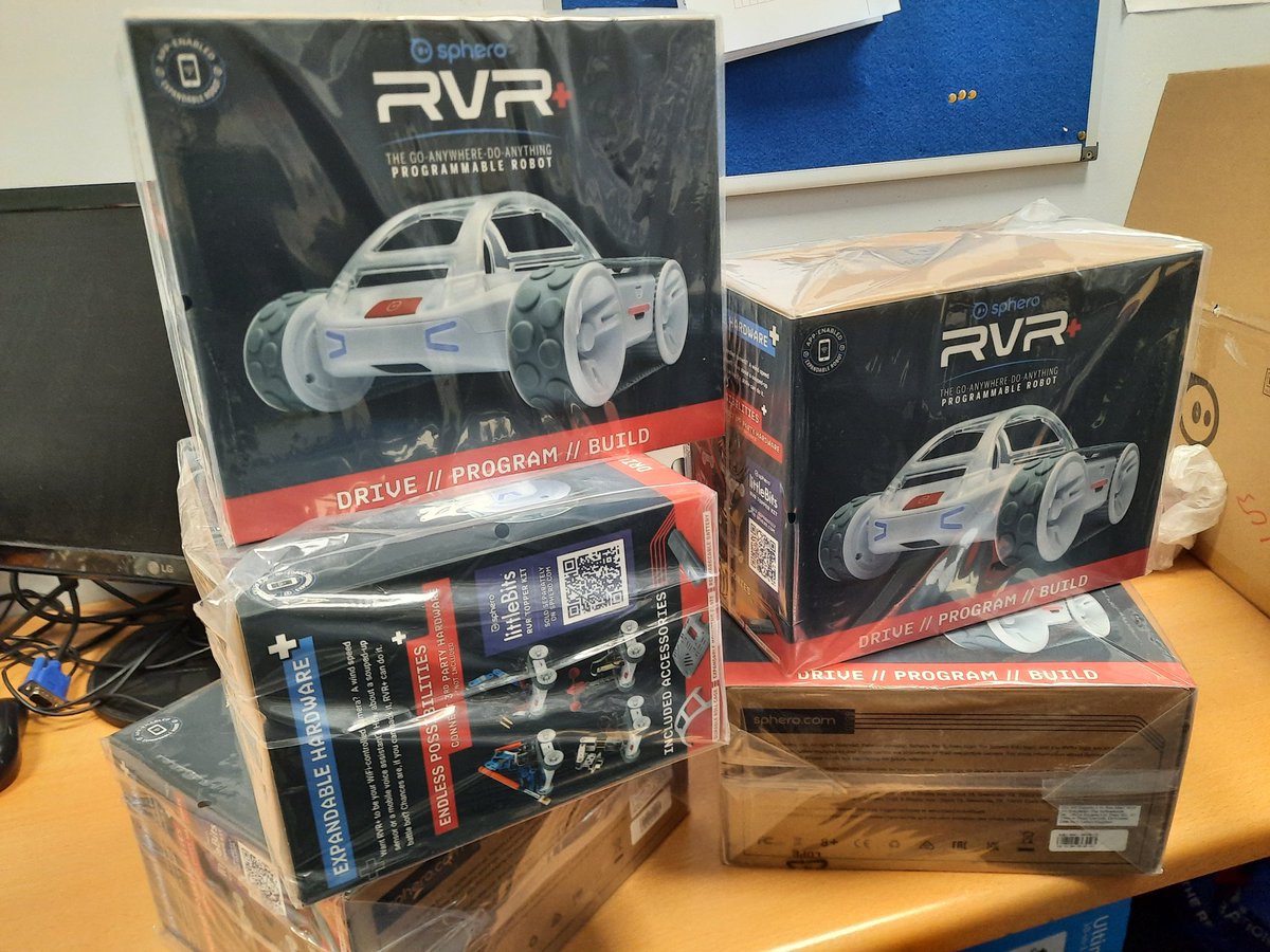 BC Computing (@bishopchalcomp) on Twitter photo 🤖 Exciting news! 🚀 Our Computing just welcomed 5 new RVR robots! Ready to spark creativity, curiosity, and coding skills in education and clubs. 🖥️🤖 Let the robotic adventures begin! <a href="/BishopChalloner/">Bishop Challoner Catholic College</a> <a href="/PrimaryTolkien/">Tolkien Cluster Schools</a> #Robotic #Computing 🤖 Exciting news! 🚀 Our Computing just welcomed 5 new RVR robots! Ready to spark creativity, curiosity, and coding skills in education and clubs. 🖥️🤖 Let the robotic adventures begin! <a href="/BishopChalloner/">Bishop Challoner Catholic College</a> <a href="/PrimaryTolkien/">Tolkien Cluster Schools</a> #Robotic #Computing