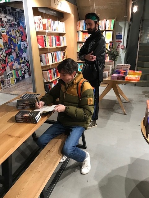 A busy day today for Jon Ransom, signing his Polari First Book Prize winning The Whale Tattoo, and his brand new novel The Gallopers! @MuswellPress @Hatchards @Foyles @WaterstonesTCR @gaystheword @LRBbookshop @gowerst_books @TheCommonPress