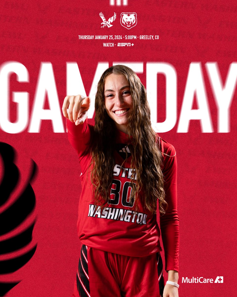 A showdown between top-ranked team in the Big Sky on deck!

🆚 Northern Colorado
⏰ 5 pm PT
🏟️ Bank of Colorado Arena: Greeley, CO
📺 loom.ly/vxv_Zso
📊 loom.ly/sIS8kfA

#GoEags #ForEachOther #BigSkyWBB #ncaawbb | <a href="/EWUAthletics/">EWU Athletics 🦅</a>