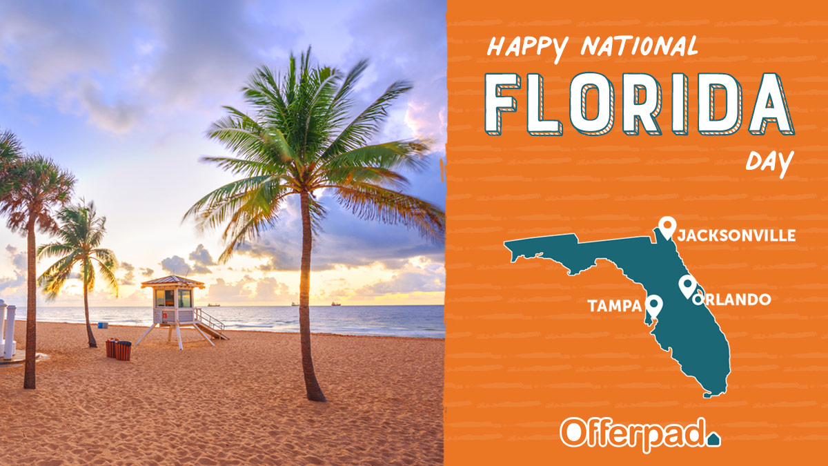 Happy National Florida Day to our friends, family, customers & coworkers in The Sunshine State! 🌞🍊🌴DYK Florida has the second-longest coastline in the US? The state with the most? Here's a hint: If we bought and sold homes there, we'd be buying igloos. 🥶