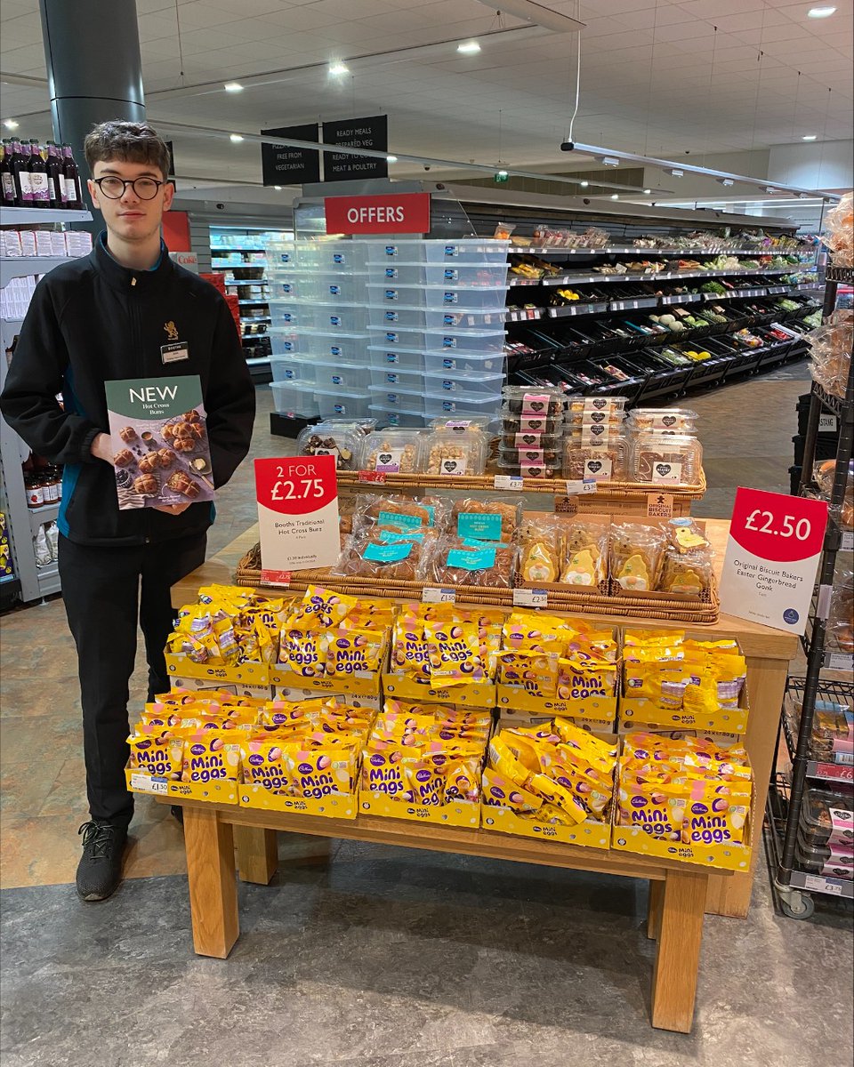 Hot Cross Buns are IN as well as plenty more Easter treats 😋 Have you had your first mini eggs of 2024 yet?

Josh at Garstang