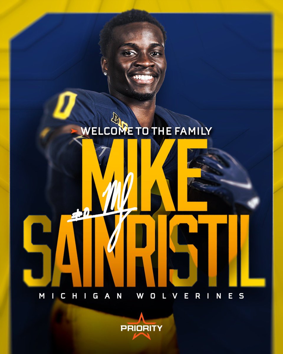 WELCOME, CHAMP! 🏆 @MikeSainristil 〽️ #NFLDraft | @UMichFootball