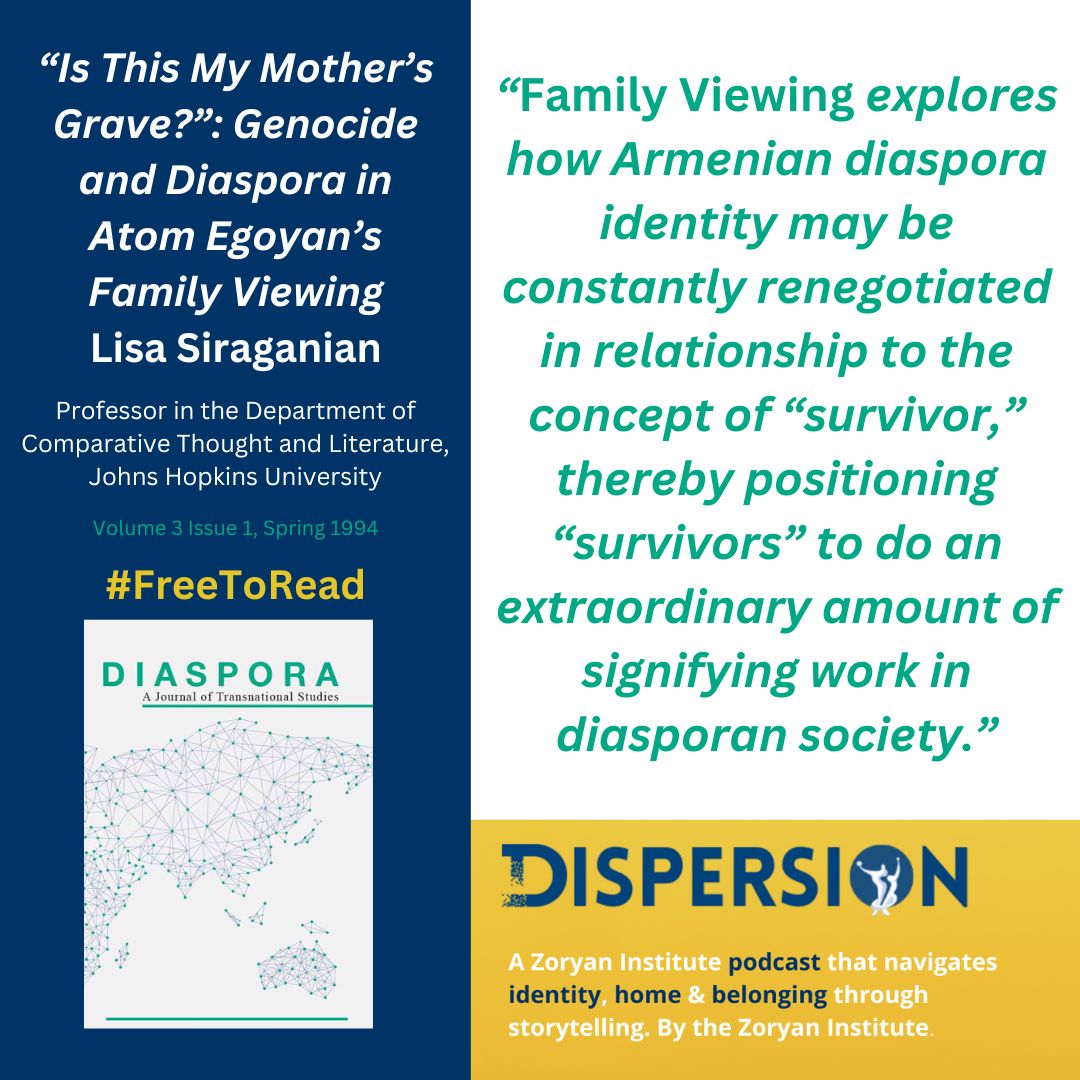 ZoryanInstitute's tweet photo. Dispersion Ep 2 Expectations of Motherhood: You can't just leave it at the airport is live! This episode features a discussion about motherhood and diaspora. This week @utpjournals  is featuring two articles #FreeToRead to learn more about related topics!  👇

#diaspora #mothers https://t.co/mqYGdi54Lq