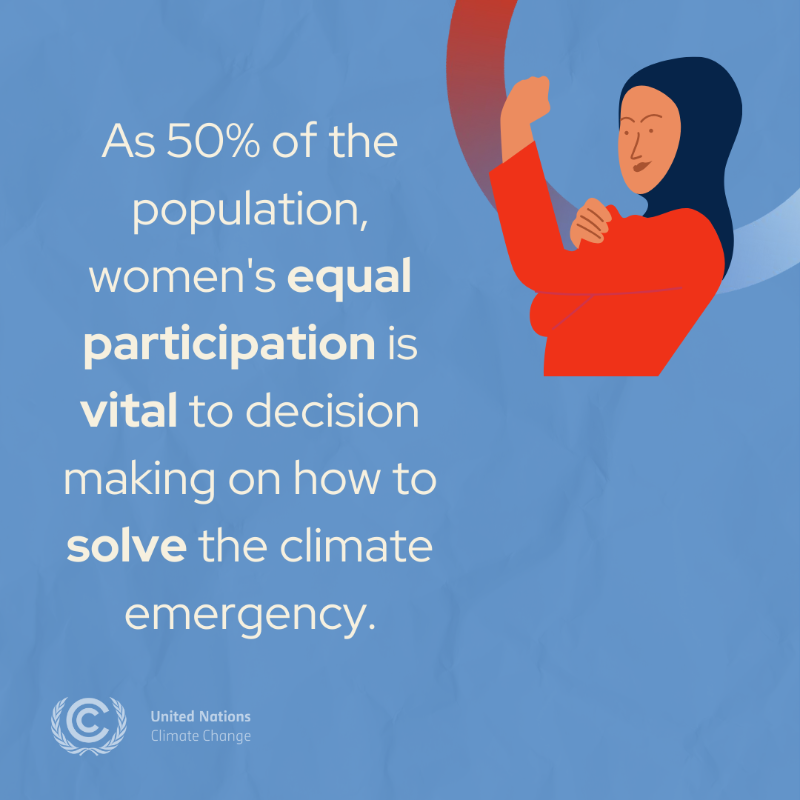 Women are key to climate solutions! 👩‍🔬🌿
Despite strides in gender equality, men outnumber women in climate talks.
Greater representation of women in climate decision-making is key to advancing a more effective climate policy that responds equally to the needs of women and men.