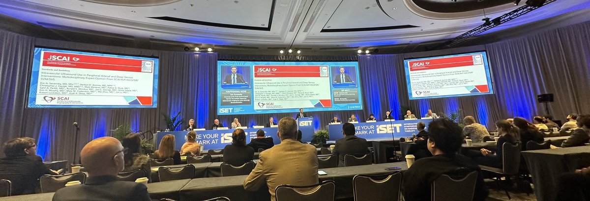 Proud moment <a href="/ISETNews/">ISET</a> discussing the proceedings from the recent multi-speciality peripheral IVUS consensus document. Always thrilled to share the stage with <a href="/DrBTKatzen/">Barry T. Katzen, MD</a> and my friends and colleagues <a href="/TheVeinBoss/">Erin Murphy</a> <a href="/patrickmuckmd/">@PatrickMuckMD</a> <a href="/roblookstein/">Robert A Lookstein MD, MHCDL</a> <a href="/docTPlive/">Tino Peña</a> <a href="/JRUNMD/">John Rundback, MD</a> <a href="/scarolinavasc/">Daniel Clair</a>