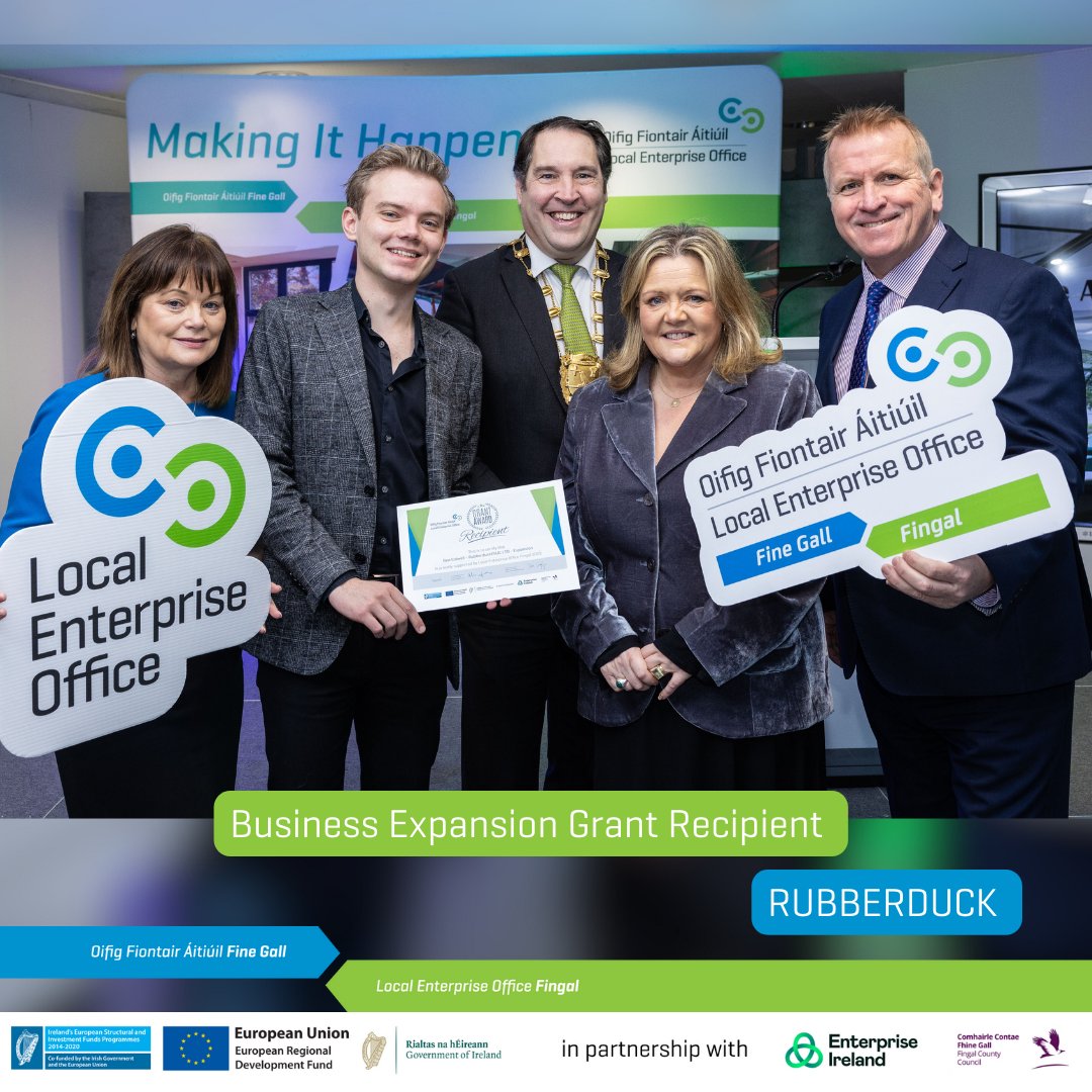 LEOFingal's tweet photo. Ben Colwell of Rubberduck was a recent recipient of a Business Expansion Grant supported by LEO #Fingal.
Find info on business supports at https://t.co/isGQlSuzeL
#MakingItHappen 
@fingalcoco @AnnMarieFingal @MayorofFingal @OGeoghegan @loc_enterprise @entirl @deptenterprise https://t.co/1A0MBl0HEx