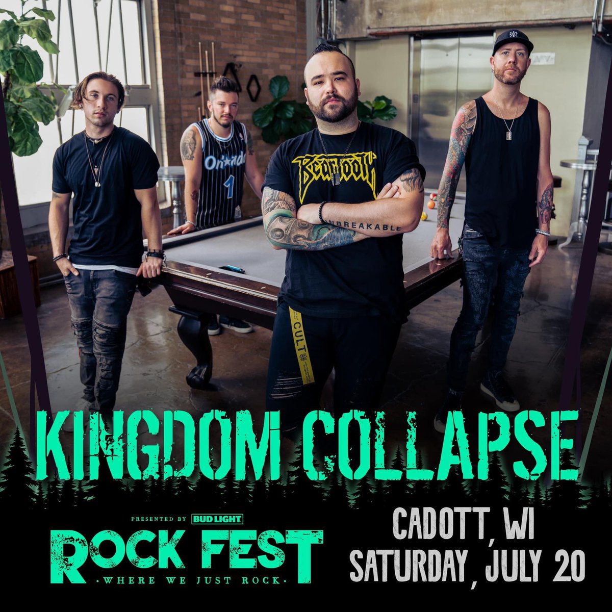 🔥 Festival Announcement 🔥 @kingdomcollapse is headed to @rockfestwi! Catch the San Antonio guys on the Main Stage, Saturday, July 20th. Tickets available now: seetickets.us/event/Rock-Fes… #kingdomcollapse #rockfestwi #festival2024 #riffmediagroup