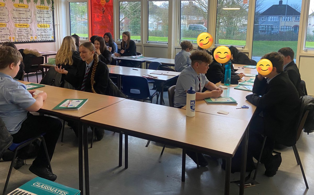 Fantastic efforts from years 7 and 9 today in their speed dating oracy lessons! Lots of ambitious French and Welsh being spoken! Bravo / da iawn!!