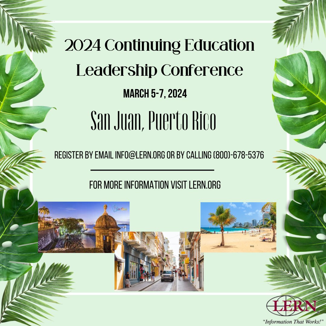 We’re back in person! You will hear from world class presenters and have the opportunity to network with higher educational professionals from across North America. Visit lern.org for more information. Call or email us today to register!