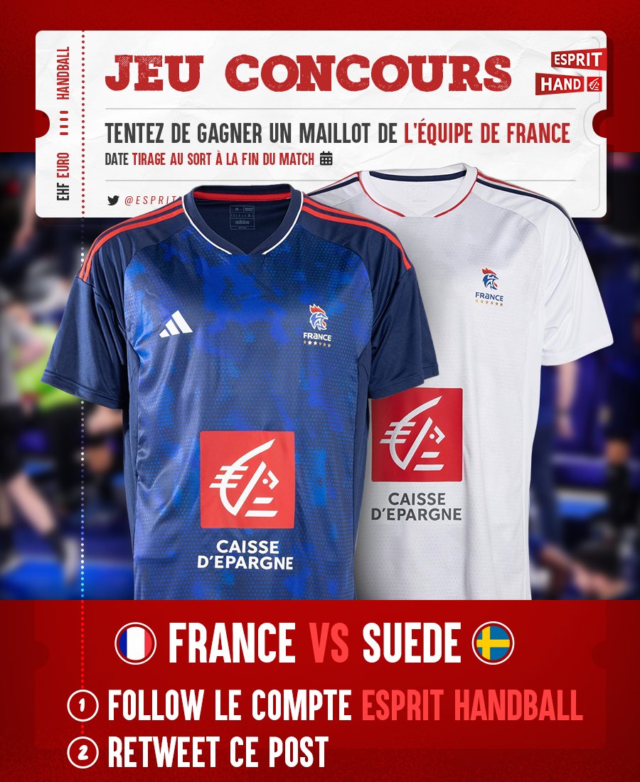 #VousEtreUtile 
A l'occasion de #FRASUE on vous offre un nouveau maillot de l'équipe de France 🔥
Follow + RT pour participer 🤞  
#EspritHandball