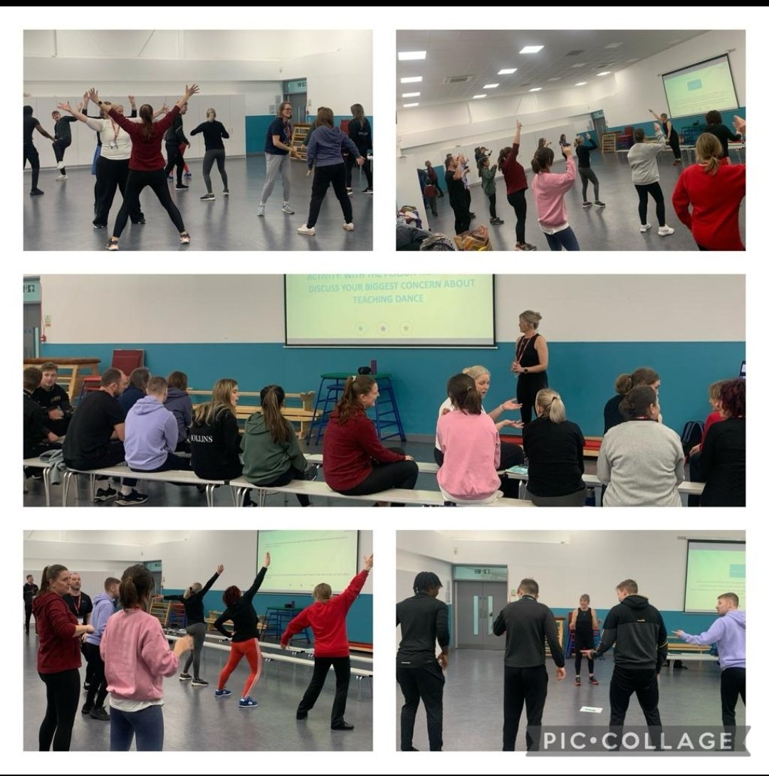 Sharing the benefits of dance and then showing their moves at the Trafford Curriculum confidence workshop! What a fantastic group of teachers from across Trafford SSP working together at Tyntesfield Primary this afternoon #curriculumconfidence #PE #dance #superheroes