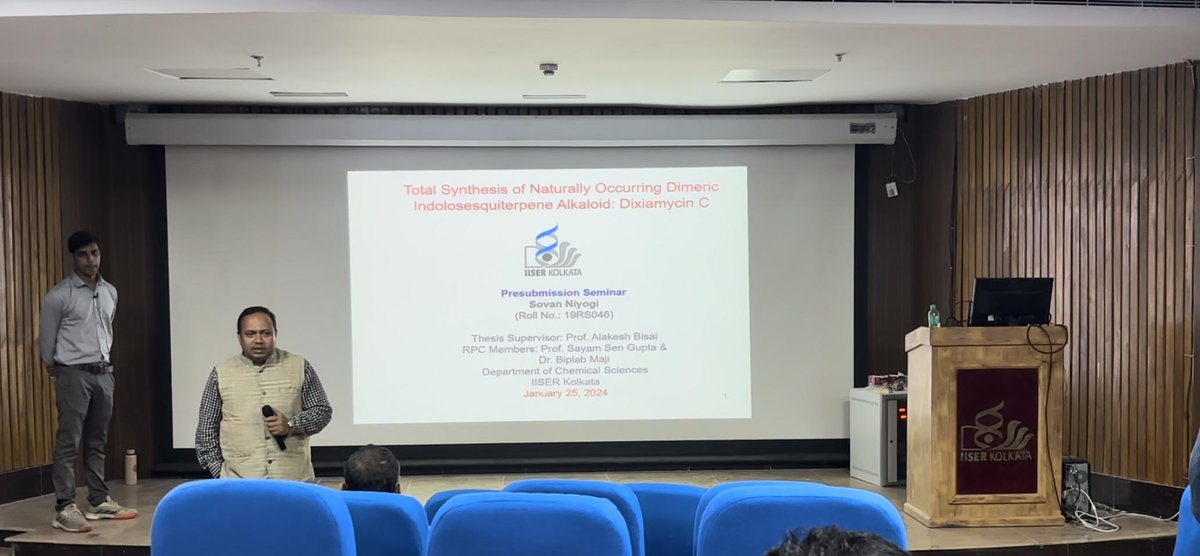 Sovan Niyogi (@SOVANNIYOGI ) has presented his Pre-Submission Seminar as a crucial step in his Ph.D. journey. Best wishes to him as he prepares to submit his Ph.D. thesis! 📚🌟