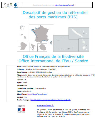 Sandre_Eau's tweet photo. Fruit d’une collab' avec le Service d'Administration des Référentiels marin (SAR) et d’un groupe d’experts national, le #référentiel des #Ports a été mis à jour incluant les ports (PTS) maritimes et fluviaux-maritimes.
Pour en savoir plus : https://t.co/5NcDjKWwL3
#Milieumarin https://t.co/hfuKYbkerl