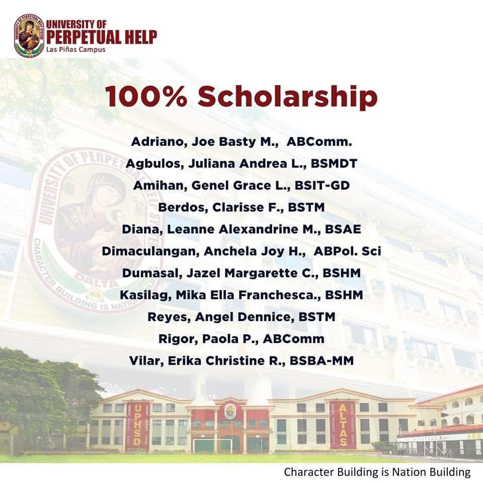 PerpetualLP's tweet photo. Esteemed students, we present to you, our fellow perpetualite Dean's Listers ✨

Congratulations everyone! A true embodiment of a true perpetualite 📚🥇

#DeansListers #ProudPerpetualite https://t.co/JkIO4upynR