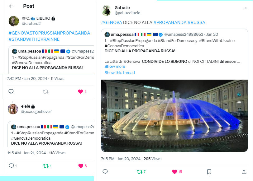 umapess24988053's tweet photo. 5 - #StopRussianPropaganda #StandForDemocracy #StandWithUkraine
G R A Z I E  #GenovaDemocratica : DICE NO ALLA PROPAGANDA RUSSA!

I nemici della democrazia non vinceranno. NOI NON lo permetteremo!

Ulteriori condivisioni nei QUOTES del presente thread.

Grazie di cuore a tutti per la vostra consueta disponibilità alla diffusione e sensibilità in difesa della nostra democrazia, verità e giustizia, dell’Ucraina e dei nostri comuni valori, umani e civili.

@paolobucci18 - https://t.co/1rova3AhCE
@creturo2 - https://t.co/o5vImOMca9
@peace_believer1 - https://t.co/J1xBCRrNYA
@galluzzilucio  - https://t.co/zqBzHexNI8

5/n >>>