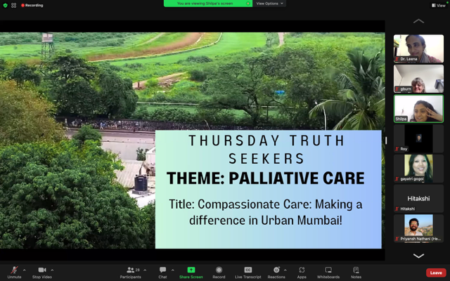 M.R.Rajagopal (@mrraj47) on Twitter photo Thursday Truth-Seekers present Dr Leena Gangolli presenting #PalliativeCare & the paradox of suffering in Mumbai in the middle of a lot of luxury. Truth can hurt! Do we dare to face it and be proactive? <a href="/SangwariSurguja/">Sangwari Surguja</a> <a href="/Chetanya_Malik/">Chetanya</a> <a href="/ShilpaKhanna16/">Shilpa Khanna</a> <a href="/palliumindia/">Pallium India</a> Thursday Truth-Seekers present Dr Leena Gangolli presenting #PalliativeCare & the paradox of suffering in Mumbai in the middle of a lot of luxury. Truth can hurt! Do we dare to face it and be proactive? <a href="/SangwariSurguja/">Sangwari Surguja</a> <a href="/Chetanya_Malik/">Chetanya</a> <a href="/ShilpaKhanna16/">Shilpa Khanna</a> <a href="/palliumindia/">Pallium India</a>
