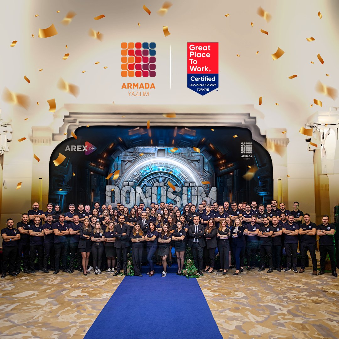 Great Place To Work Türkiye tarafından 3. kez “Harika İş Yeri” sertifikası almanın mutluluğunu yaşıyoruz! Armada Yazılım Ailesi olarak bizi biz yapan değerlerimizle harika çalışma ortamımızla ve başarılarımızla Birlikte Hep Daha Fazlasıyız! ✨

#HepDahaFazlası #GreatPlaceToWork