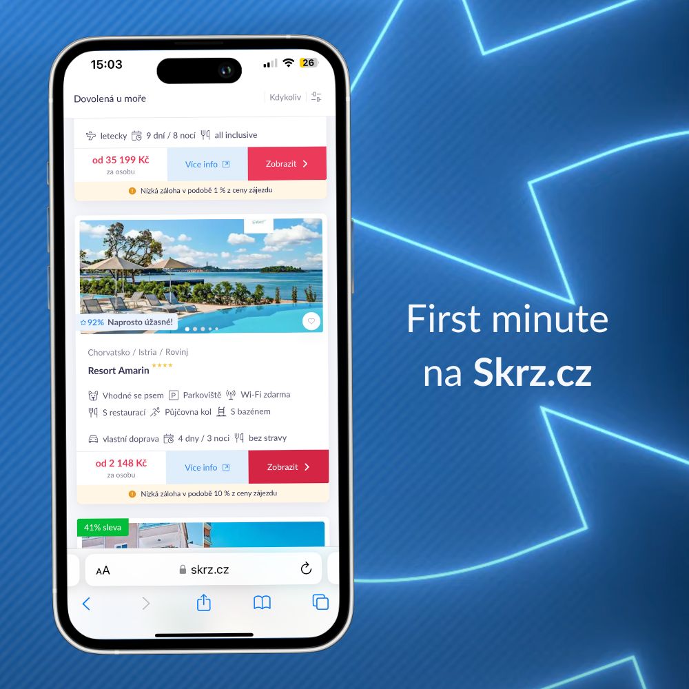 📆 Víte, který den v roce se prodá statisticky nejvíc dovolených u moře?

Překvapivě 31. ledna, tedy v den, kterým vrcholí First minute sezóna.

Více o výhodném nakupování zájezdů se dočtete v našem Skrz Tipu ➡️ skrz.cz/tipy/first-min… #SkrzTip #cestovani #dovolena