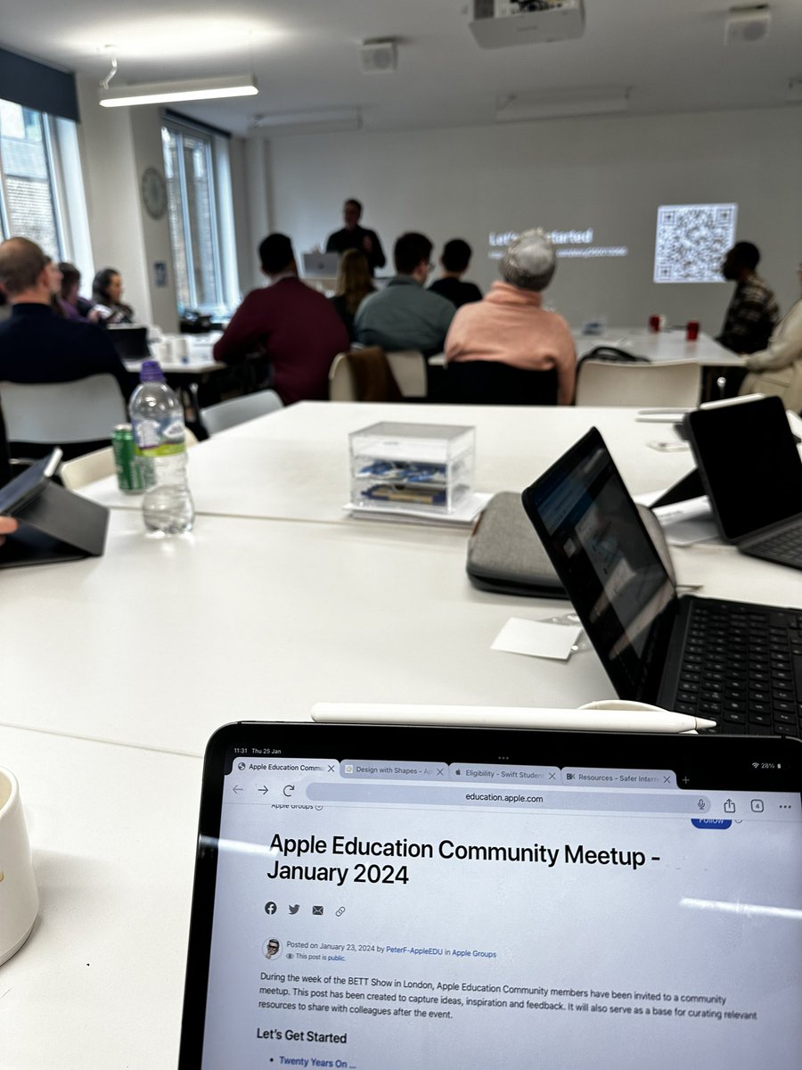 Insightful morning af the @AppleEDU meet up this morning. Always good to catch up with like minded people! 🌟

#AppleEDU #EveryoneCanCode