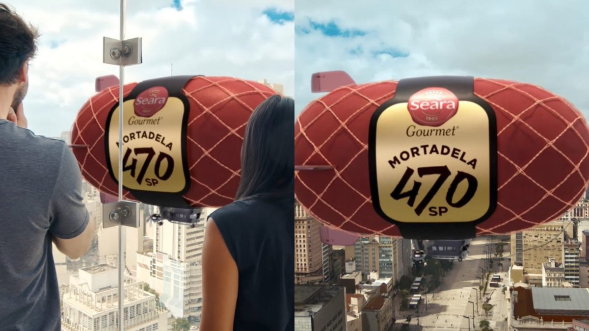 Mortadela Duplamente Defumada Seara Gourmet vira Dirigível 3D bit.ly/42aHPMS